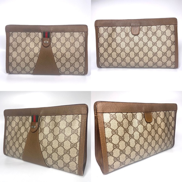 Gucci Ophidia Supreme GG Monogram Accessory Collection Clutch - Picture 15 of 16